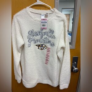 NHL Nashville Predators Women's Cream Sweater